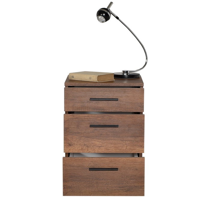 Hanah Home Kmd-530-Oo-1 Mesilla de Noche Oslo y Nogal 40x57x39 cm